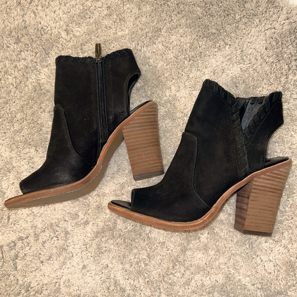 Vince Camuto Open Toe Booties